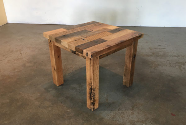 all wood - end table 1